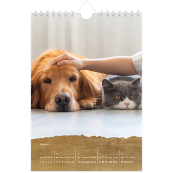 Fotokalender A5 — Gullfolie