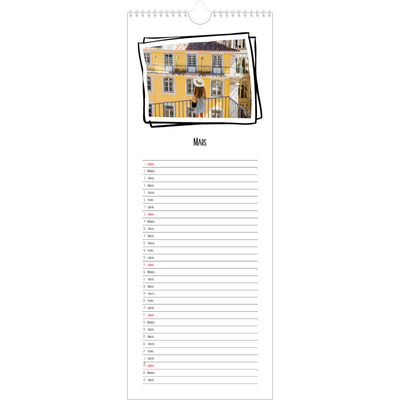 Fotokalender smal  — Albumøyeblikk [Mars]