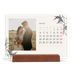 Bordkalender med trestativ - Liggende  — Blekk & blomst [Januar]