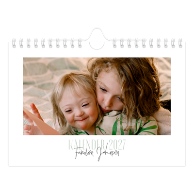 Fotokalender A5 — Flere fonter [kalender-forside]