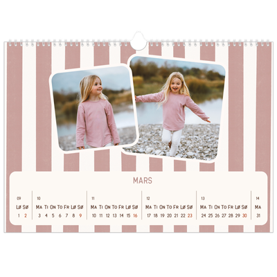 Fotokalender A3 — Retro mønstre [Mars]