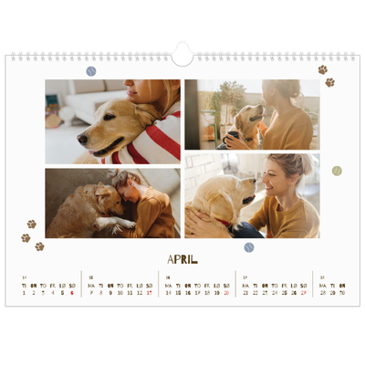 Fotokalender A3 — Leken valp [April]