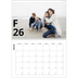 Fotokalender A4 dobbel (30 x 40 cm) — Bokstav og tall [Februar]