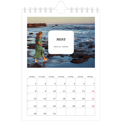 Fotokalender A5 — Den fulle historien [Mars]