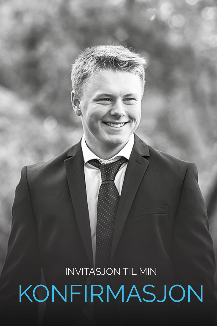 Invitasjoner — Stilren typografi