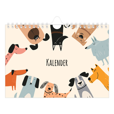 Fotokalender A5 — Hundepoter og kruseduller [kalender-forside]