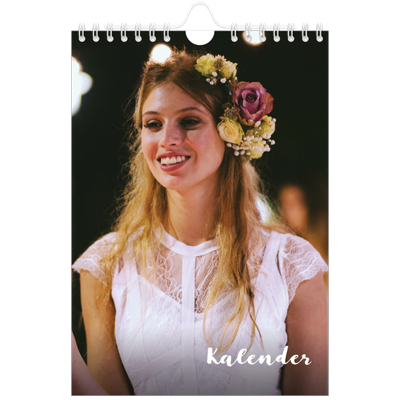 Fotokalender A5 — Håndskrift på bildet [kalender-forside]