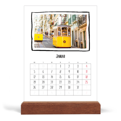 Bordkalender med trestativ - Stående — Albumøyeblikk [Januar]