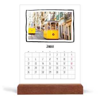 Bordkalender med trestativ - Stående — Albumøyeblikk