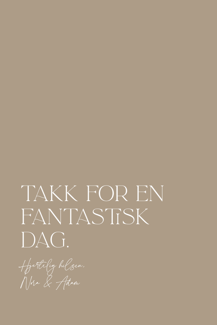 Takkekort — Elegant stil