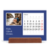 Bordkalender med trestativ - Liggende  — Redaksjonell Jord [Februar]