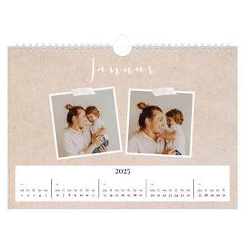 Fotokalender A4 — Scrapbook kalender