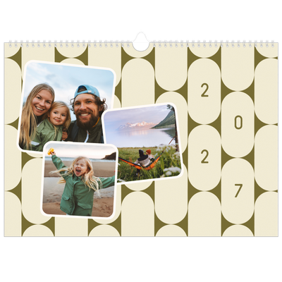 Fotokalender A3 — Retro mønstre [kalender-forside]