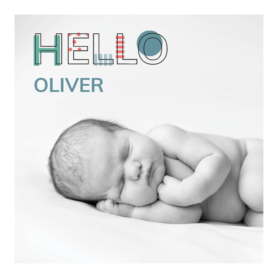 Invitasjoner — Mønster typografi