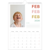 Fotokalender A4 (20 x 30 cm) — Fargerike fonter [Februar]
