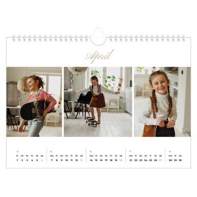 Fotokalender A4 — Elegant kalender [April]