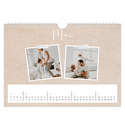 Fotokalender A4 — Scrapbook kalender [kalender-forside]