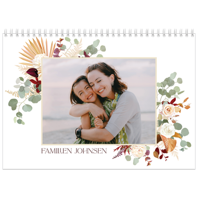 Fotokalender A4 dobbel (30 x 40 cm) — Bohemsk stil [kalender-forside]