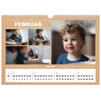 Fotokalender A3 — Magasinstil [Februar]