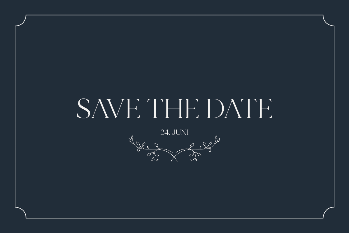 Save the date — Destinasjon eleganse