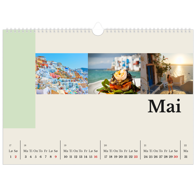 Fotokalender A3 — Verdens severdigheter [Mai]
