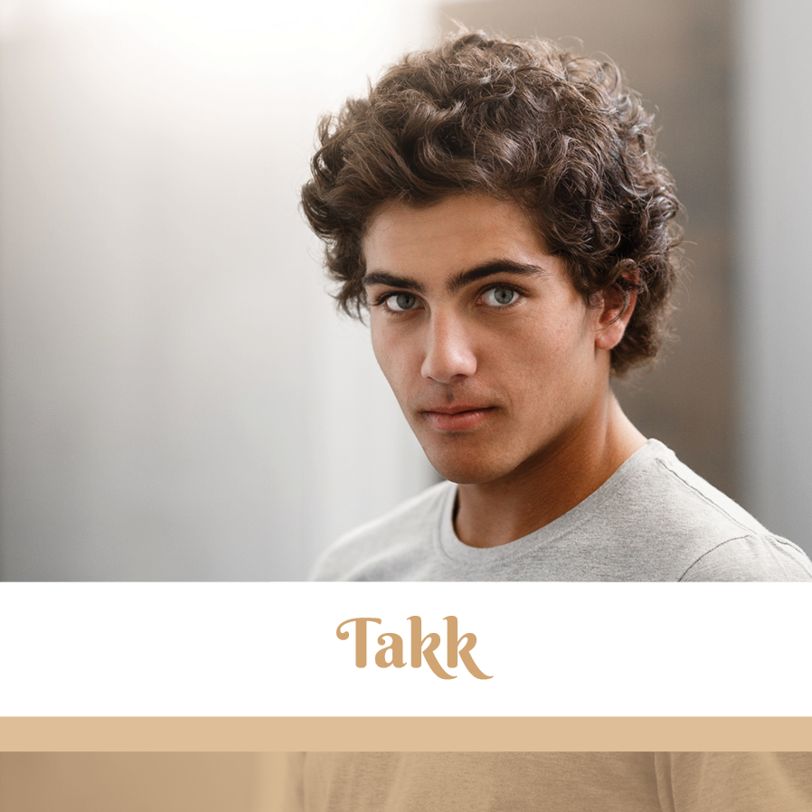 Takkekort — Tredelt design