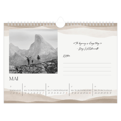 Fotokalender A4 — Velvære-sitater [kalender-forside]