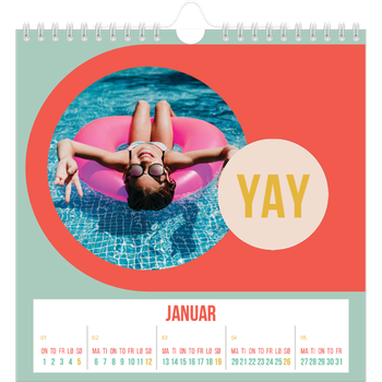 Fotokalender Kvadratisk — Lyst og vakkert