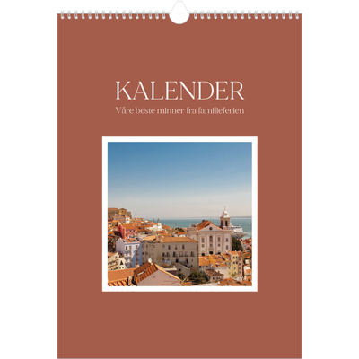 A3 Månedskalender — Klassiske farger [kalender-forside]
