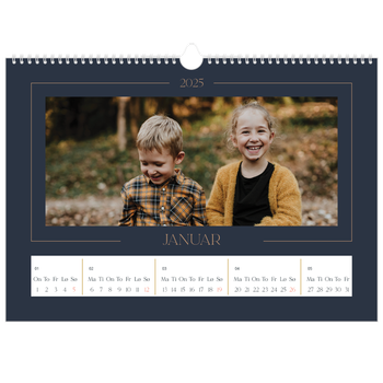 Fotokalender A3 — Prøyssisk blå