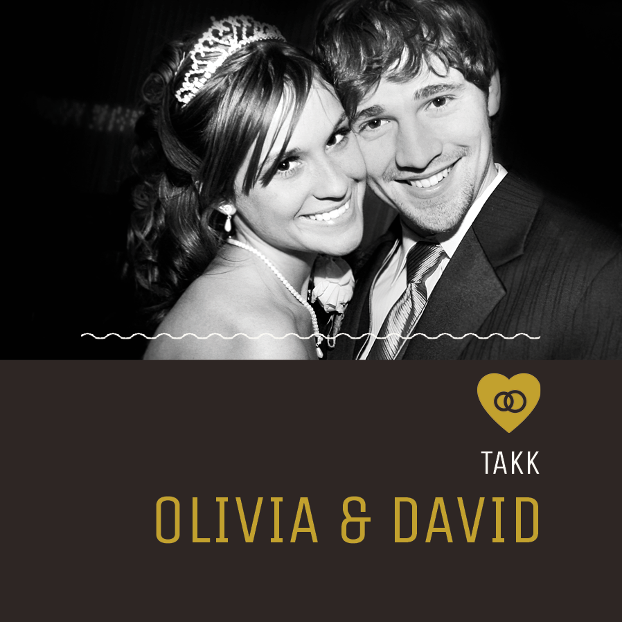 Takkekort — Mørk minimal