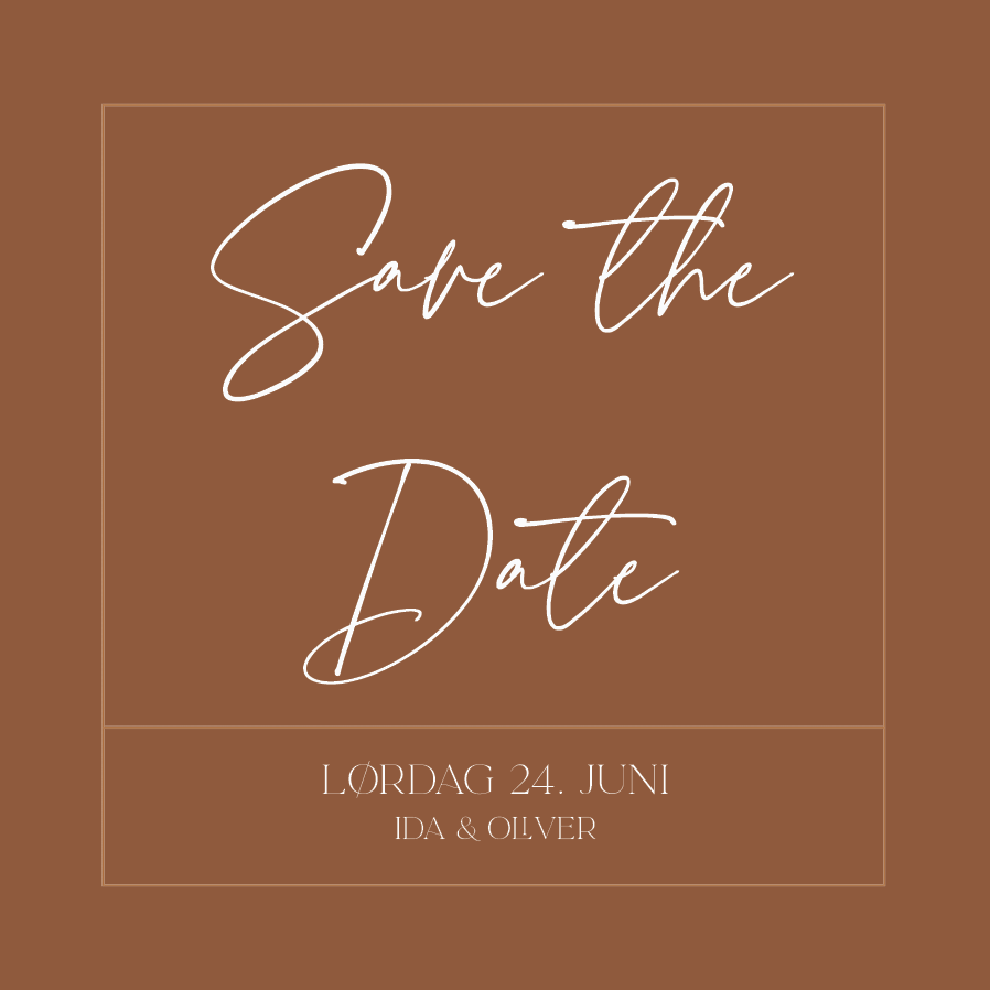 Save the date — Jordnært design