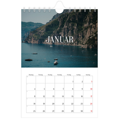 Fotokalender A5 — Endeløs flukt [Januar]
