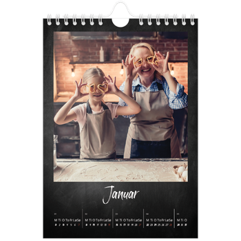 Fotokalender A5 — Tavle bakgrunn