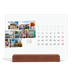 Bordkalender med trestativ - Liggende  — Byferie (hvit) [Februar]