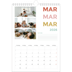 Fotokalender A4 (20 x 30 cm) — Fargerike fonter [Mars]