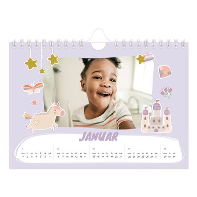 Fotokalender A5 — Magisk regnbue [Januar]