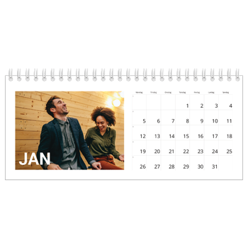 Bordkalender med foto — Stor måned