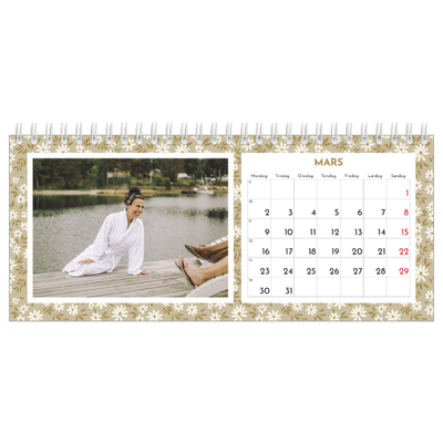 Bordkalendere — Blomstermønster [Mars]