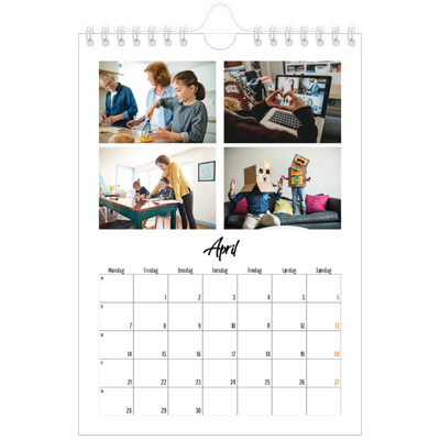 Fotokalender A5 — Boken om meg [April]