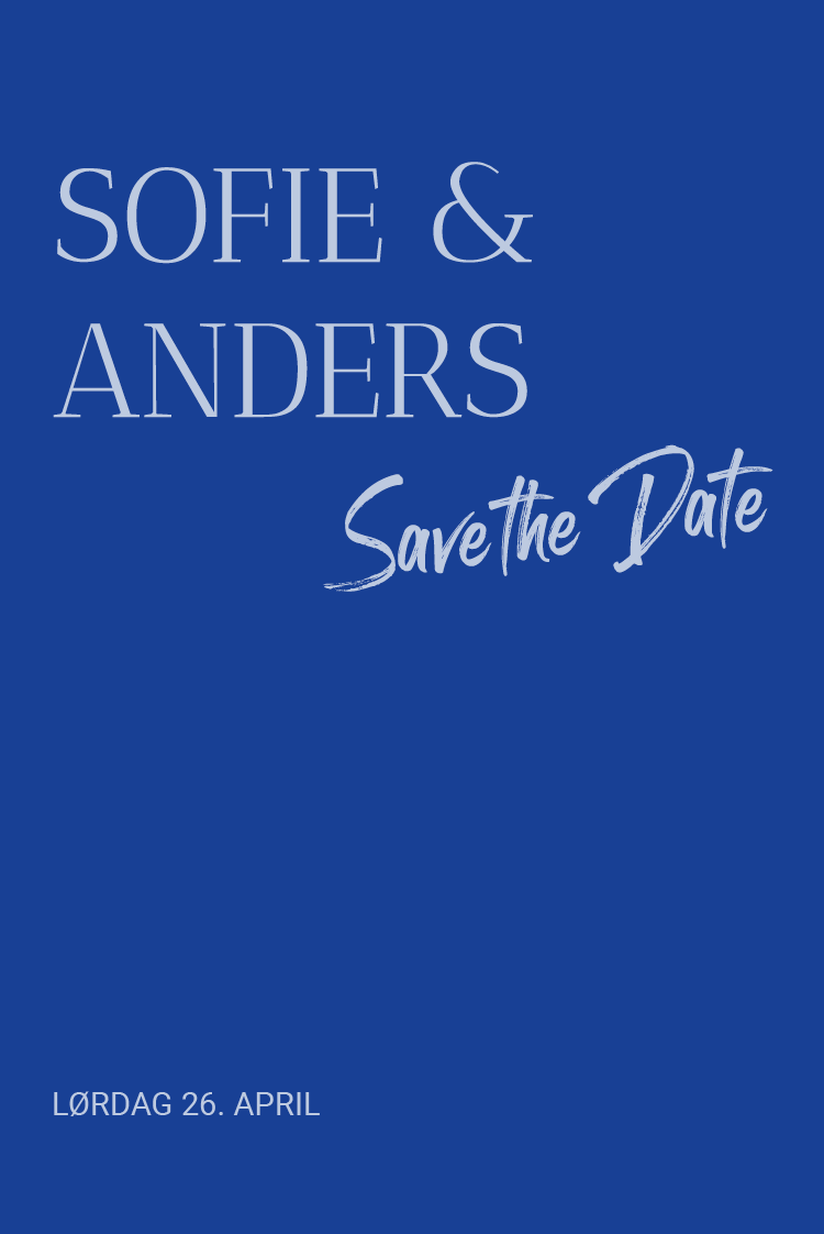 Save the date — Klassisk kobolt