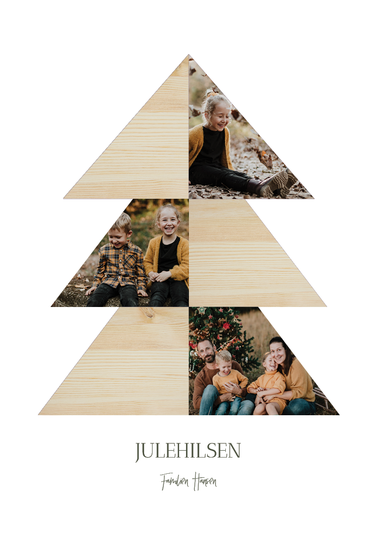 Fotokort — Juletre med bilder