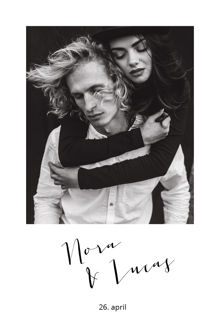 Invitasjoner — Svart og hvit