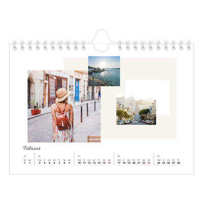 Fotokalender A5 — Pastellfarger [Februar]
