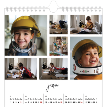 Fotokalender Kvadratisk — Bildecollage