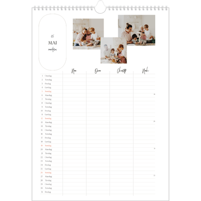A3 Familieplanleggere — Planleggeren - Familie på 4 [kalender-forside]