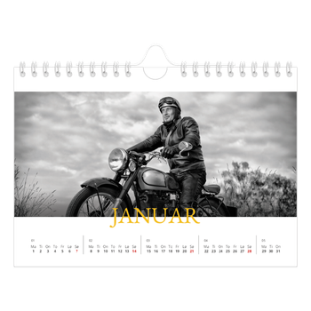 Fotokalender A5 — Historisk stil
