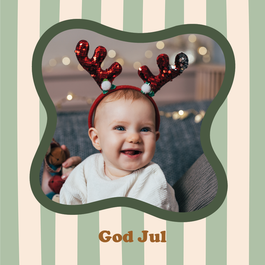 Fotokort — Julestriper