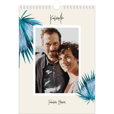 Fotokalender A4 (20 x 30 cm) — Malte blomster [kalender-forside]