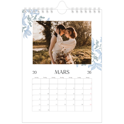 Fotokalender A5 — Elegant blomstret [Mars]